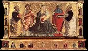 GOZZOLI, Benozzo Madonna and Child with Sts John the Baptist, Peter, Jerome, and Paul dsgh Sweden oil painting reproduction
